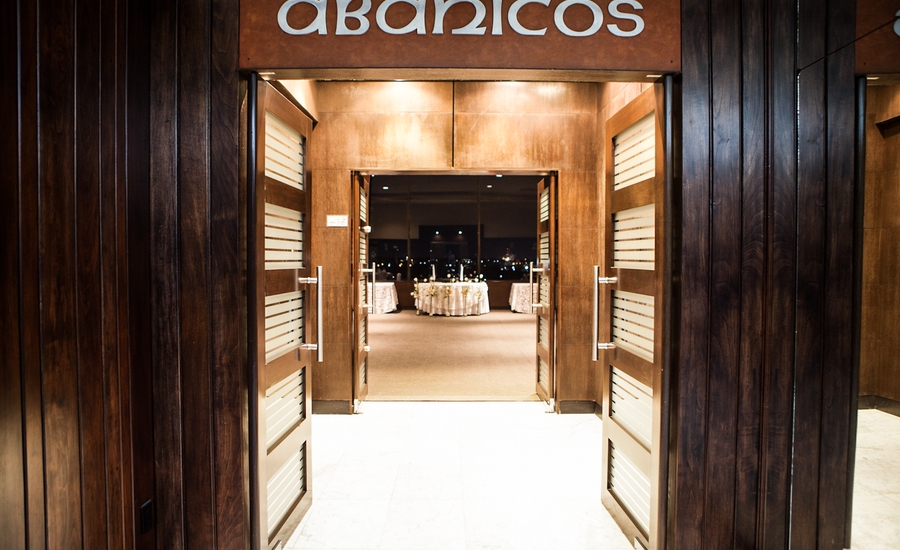 Entrance to Abanicos Banquet Room